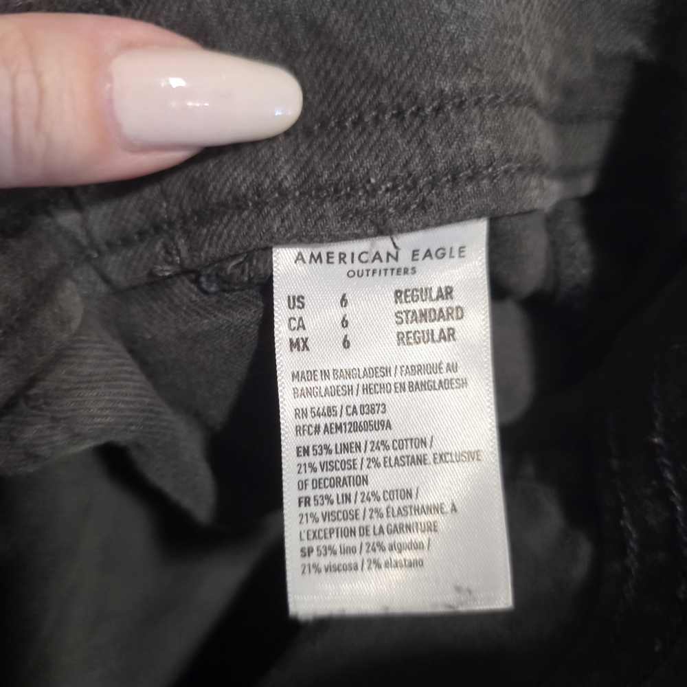 American Eagle Outfitters Charcoal Wide Leg Pants - Picture 12 of 16